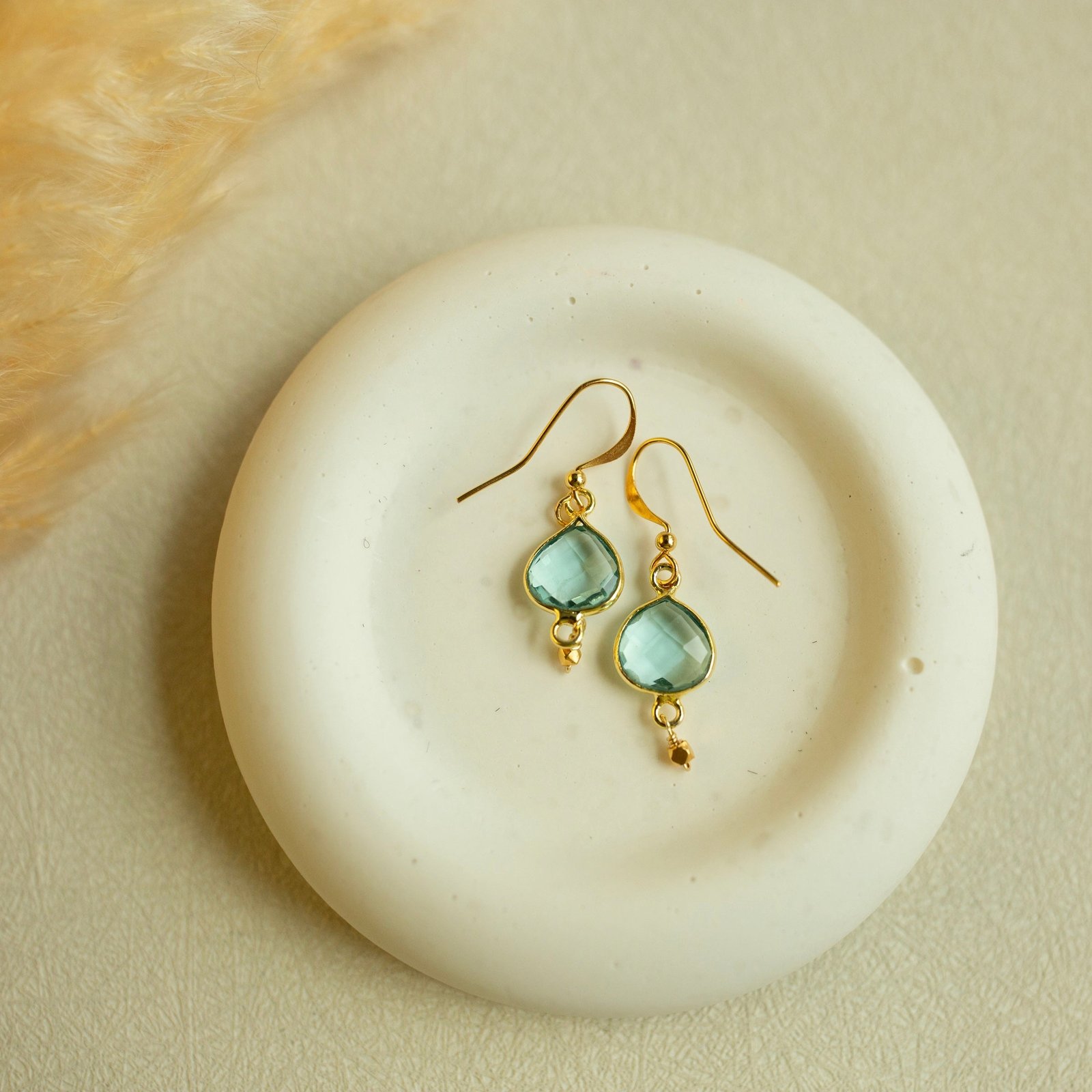Aquamarine Ballet Drop Earrings