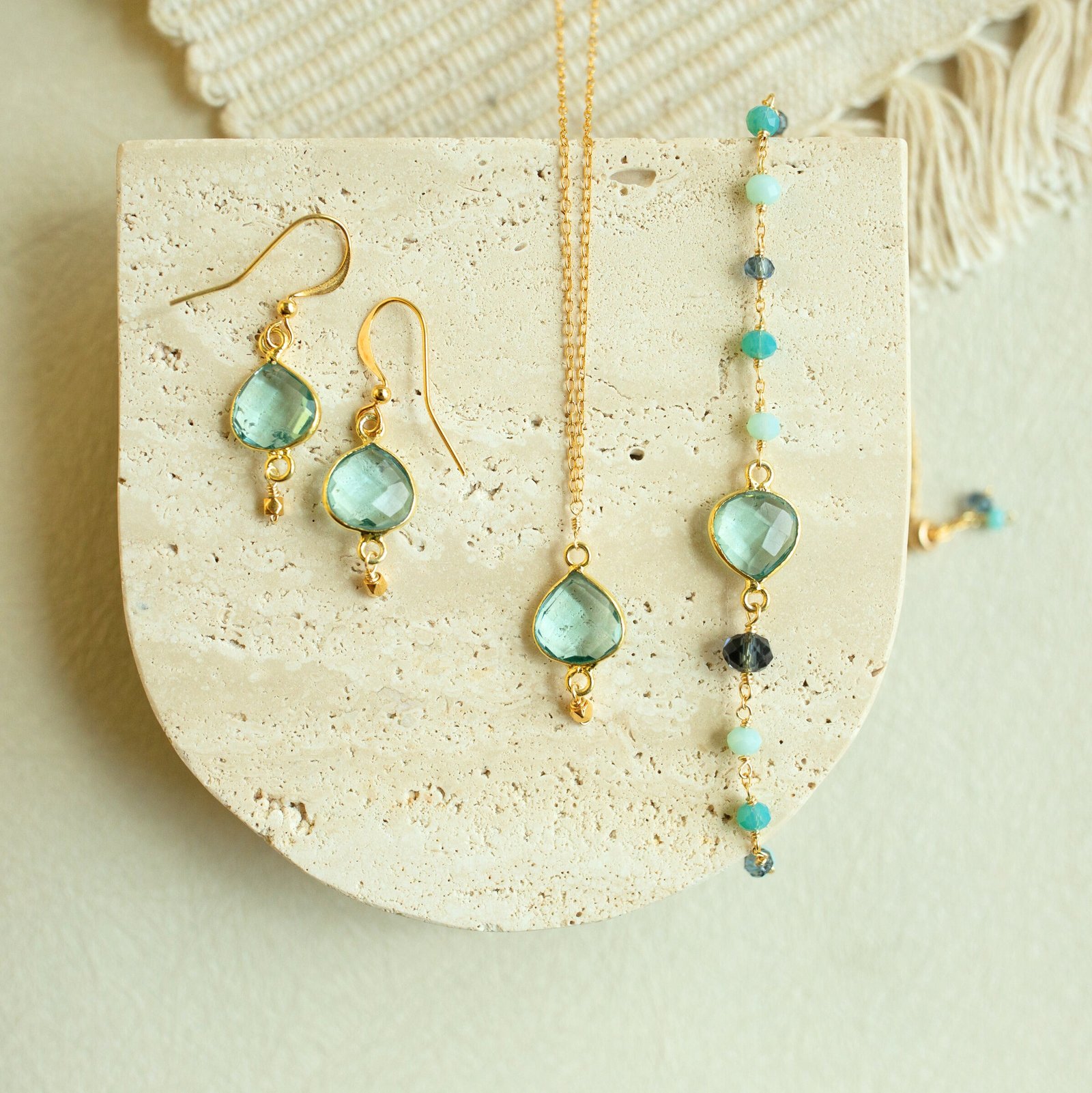 Aquamarine Ballet Drop Earrings - Image 3