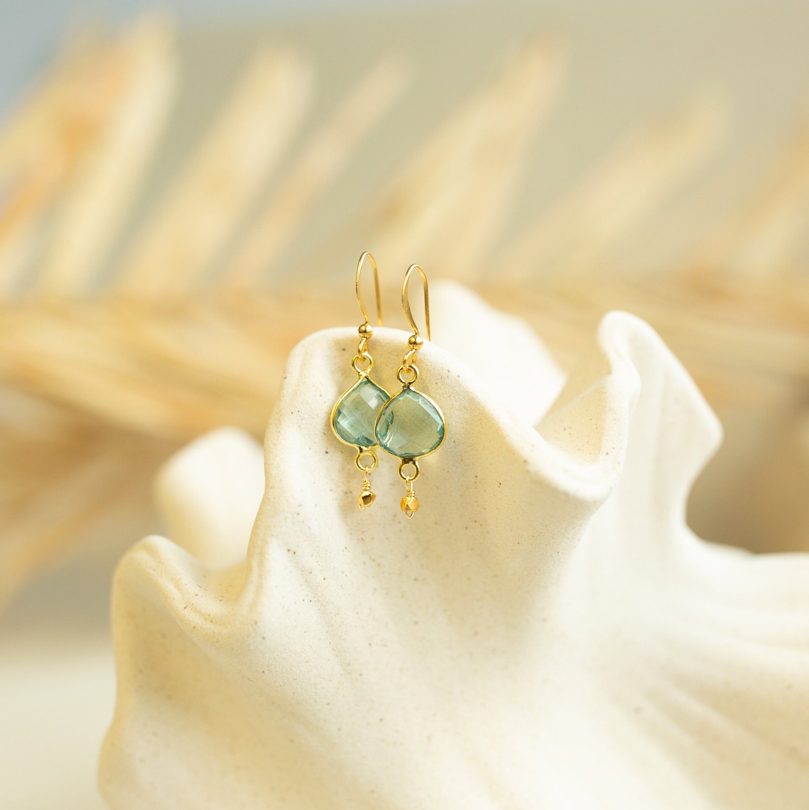 Aquamarine Ballet Drop Earrings - Image 2