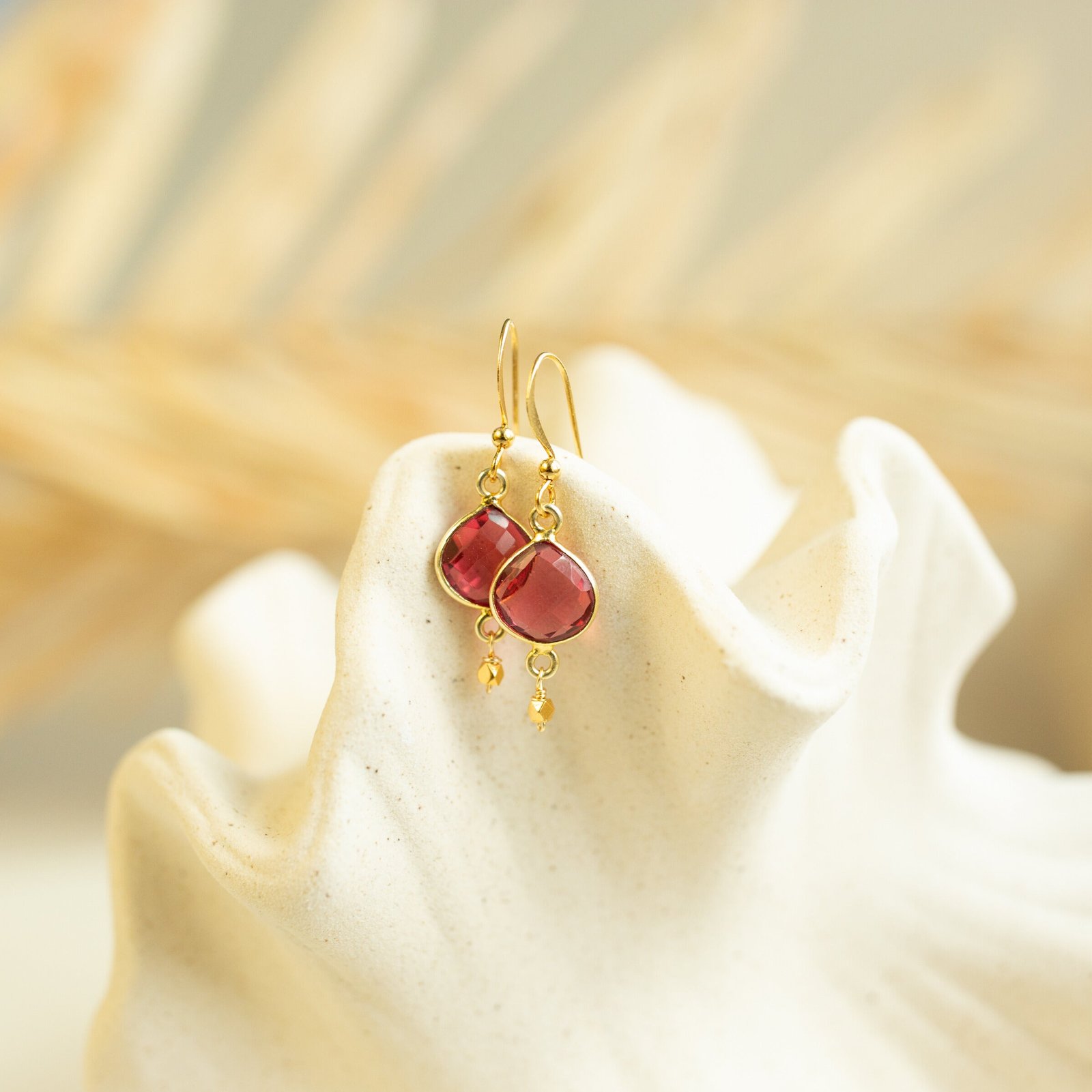 Pink Tourmaline Ballet Drop Earrings - Image 2