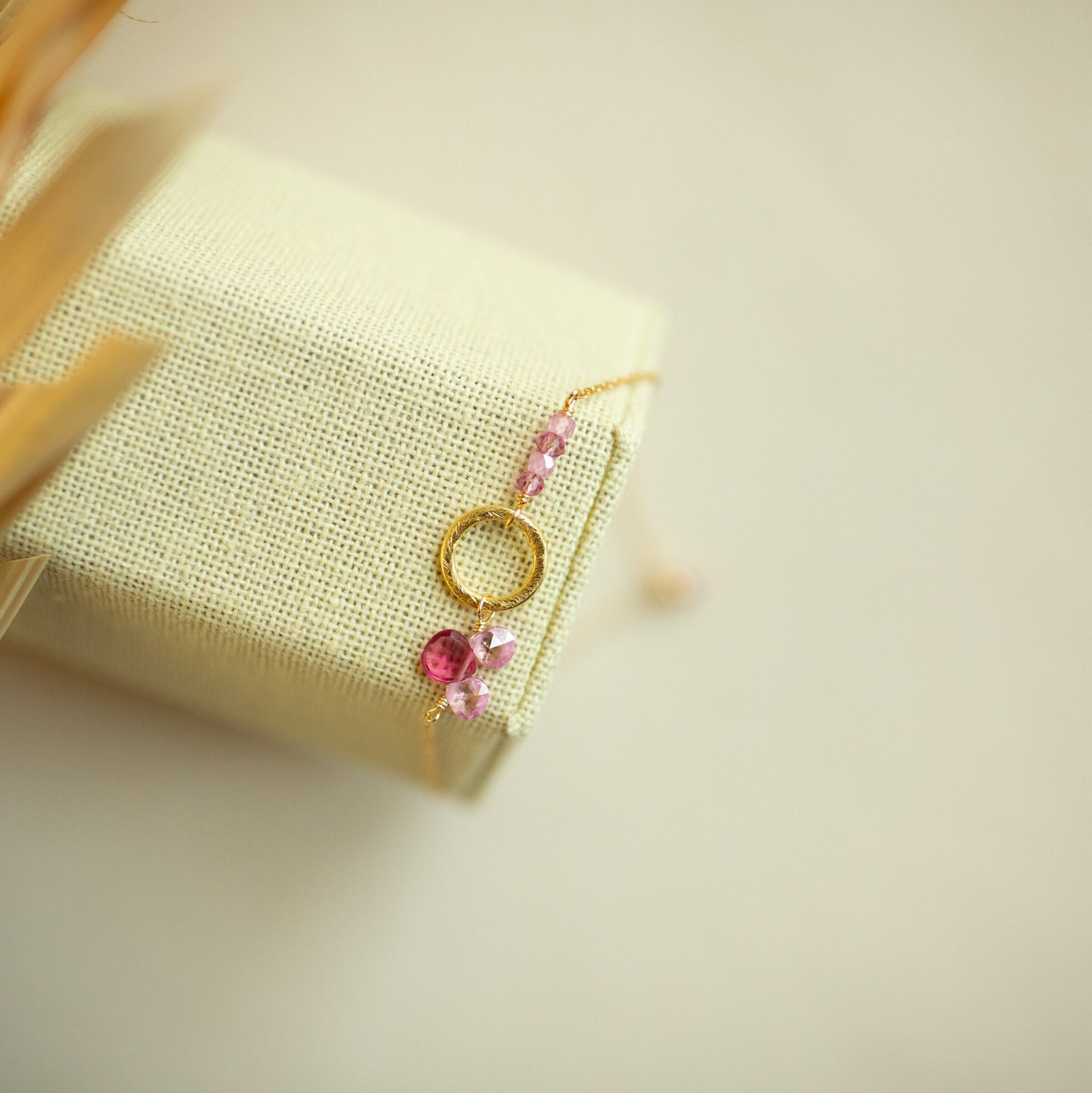 Pink Tourmaline Solara Bracelet