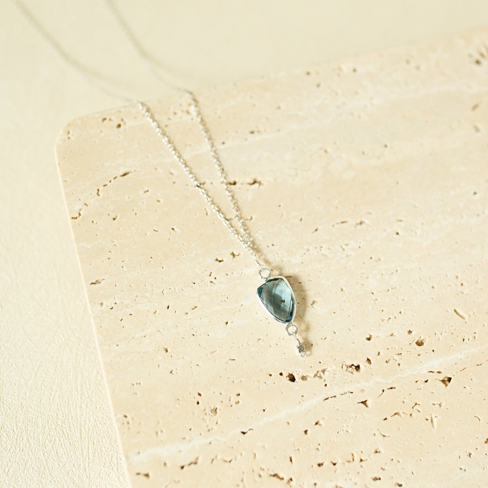 London Blue Silver Isla Necklace - Image 2