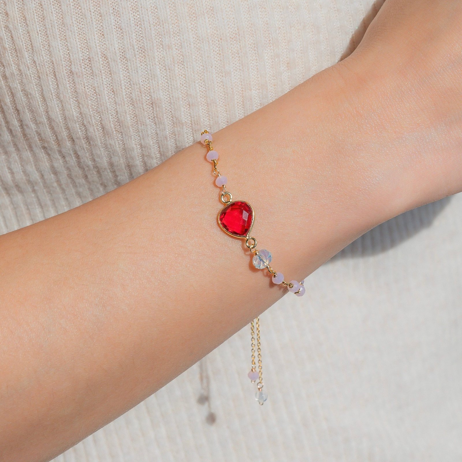 Pink Tourmaline Ballet Bracelet - Image 4