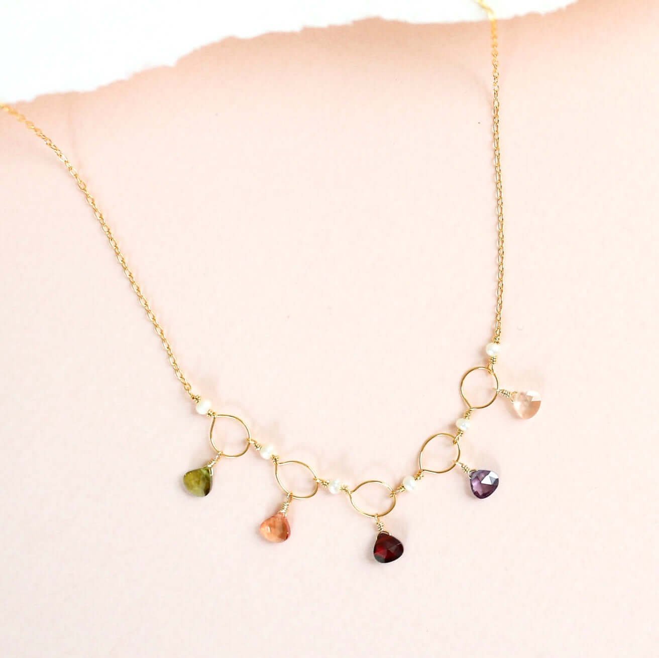 Black Spinel Gemstone Mini Sparkler Necklace - Image 9