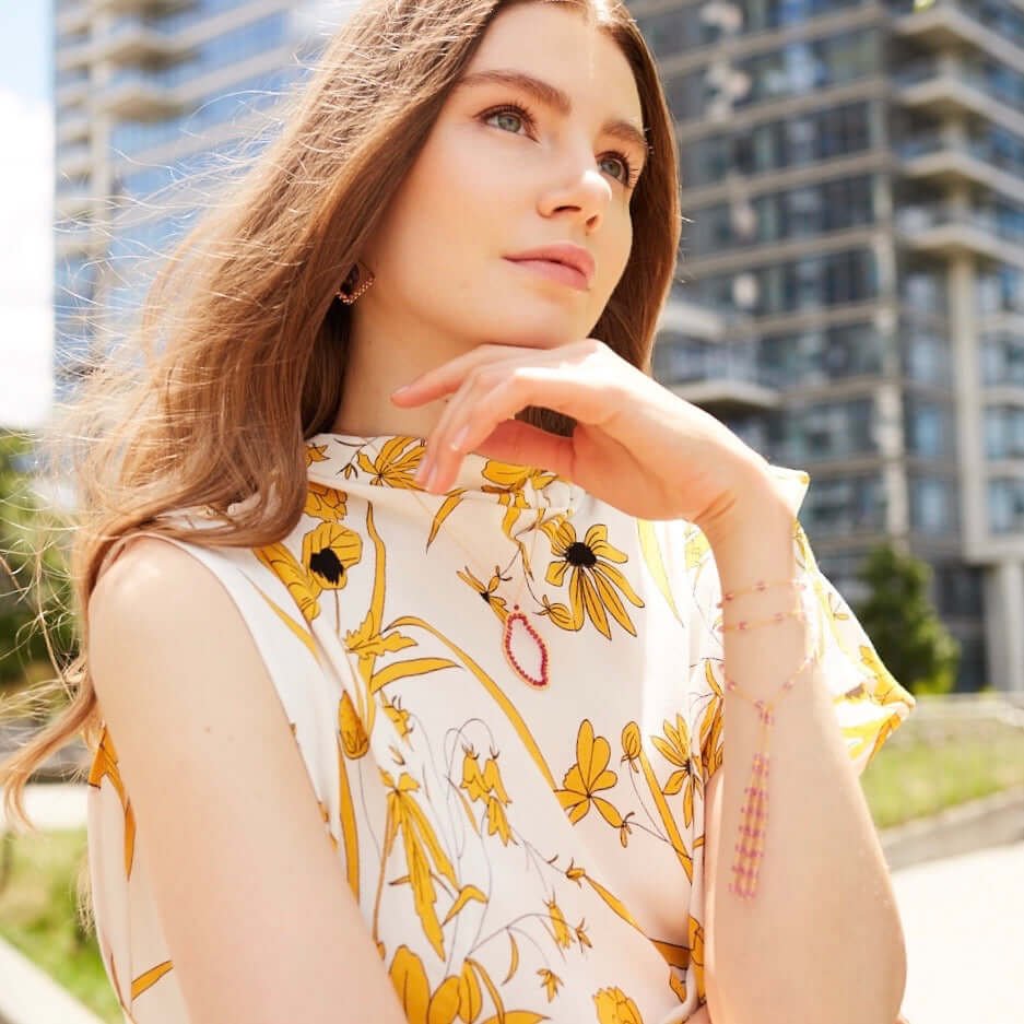 Ruby Quartz Freestyle Pendant Necklace - Image 5