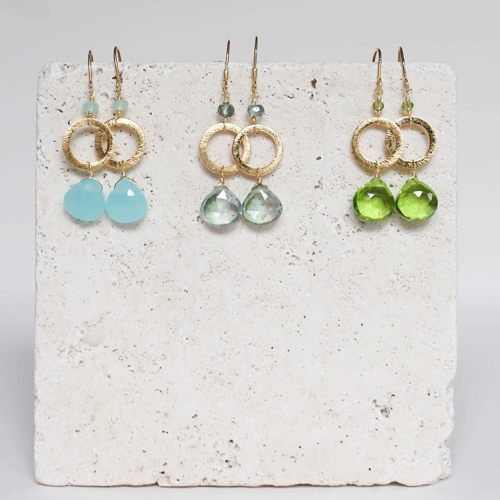 The Airie Earring - Green Amethyst Silver - Image 6