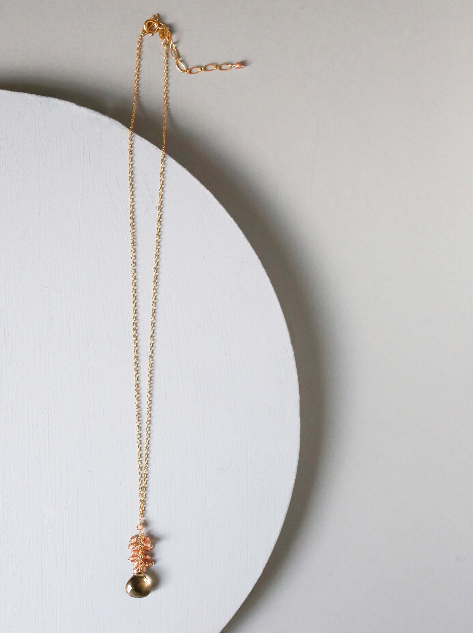 Smoky Quartz Cluster Necklace - Image 4